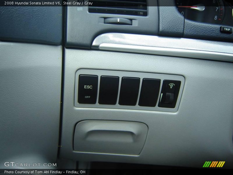 Steel Gray / Gray 2008 Hyundai Sonata Limited V6