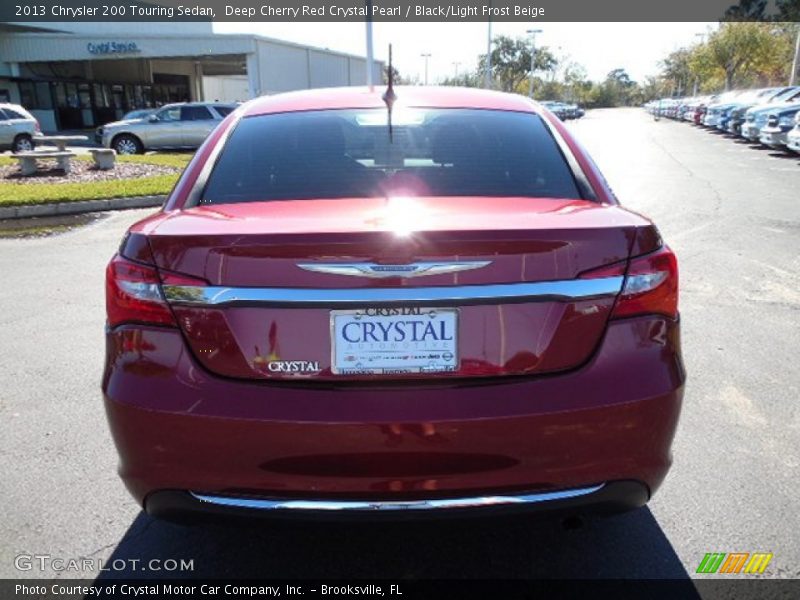 Deep Cherry Red Crystal Pearl / Black/Light Frost Beige 2013 Chrysler 200 Touring Sedan