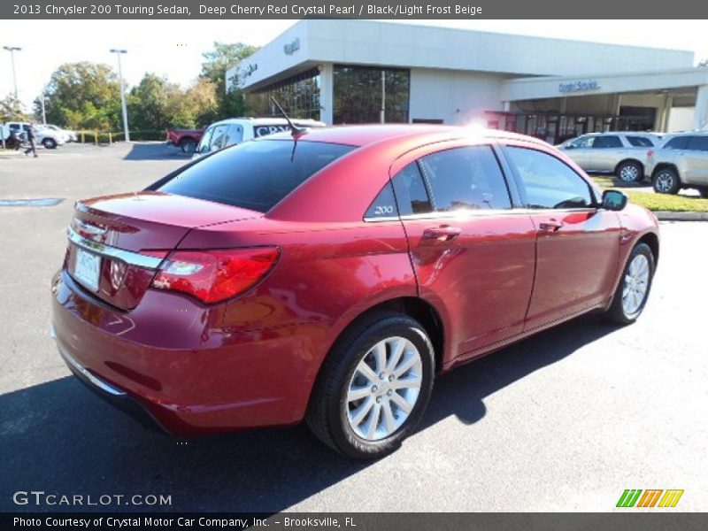 Deep Cherry Red Crystal Pearl / Black/Light Frost Beige 2013 Chrysler 200 Touring Sedan