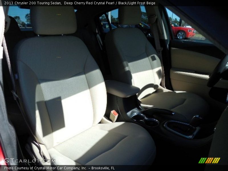 Deep Cherry Red Crystal Pearl / Black/Light Frost Beige 2013 Chrysler 200 Touring Sedan
