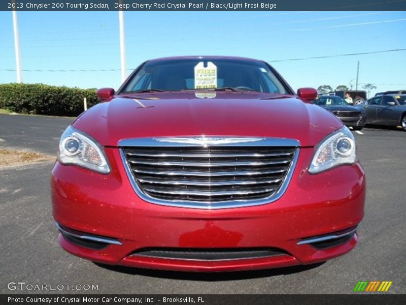 Deep Cherry Red Crystal Pearl / Black/Light Frost Beige 2013 Chrysler 200 Touring Sedan