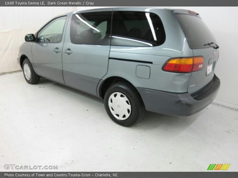 Dark Green Metallic / Gray 1998 Toyota Sienna LE