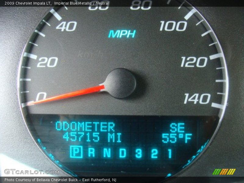 Imperial Blue Metallic / Neutral 2009 Chevrolet Impala LT