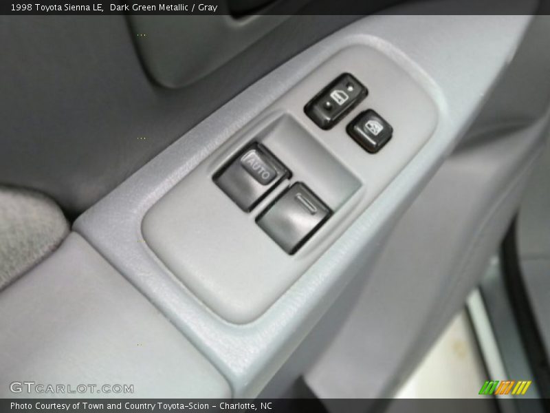 Dark Green Metallic / Gray 1998 Toyota Sienna LE