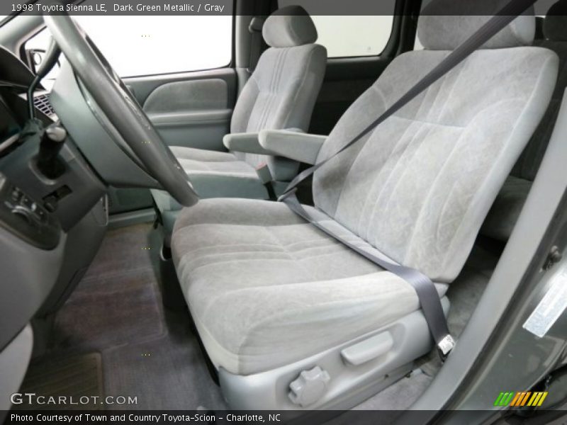 Dark Green Metallic / Gray 1998 Toyota Sienna LE