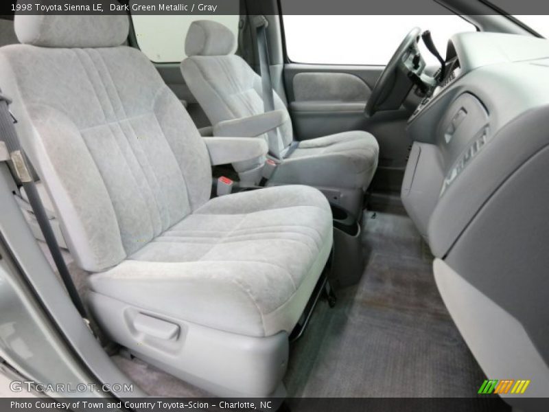 Dark Green Metallic / Gray 1998 Toyota Sienna LE