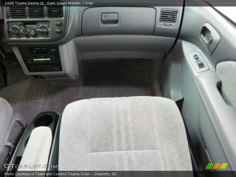 Dark Green Metallic / Gray 1998 Toyota Sienna LE