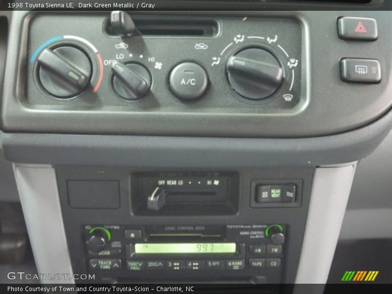 Dark Green Metallic / Gray 1998 Toyota Sienna LE