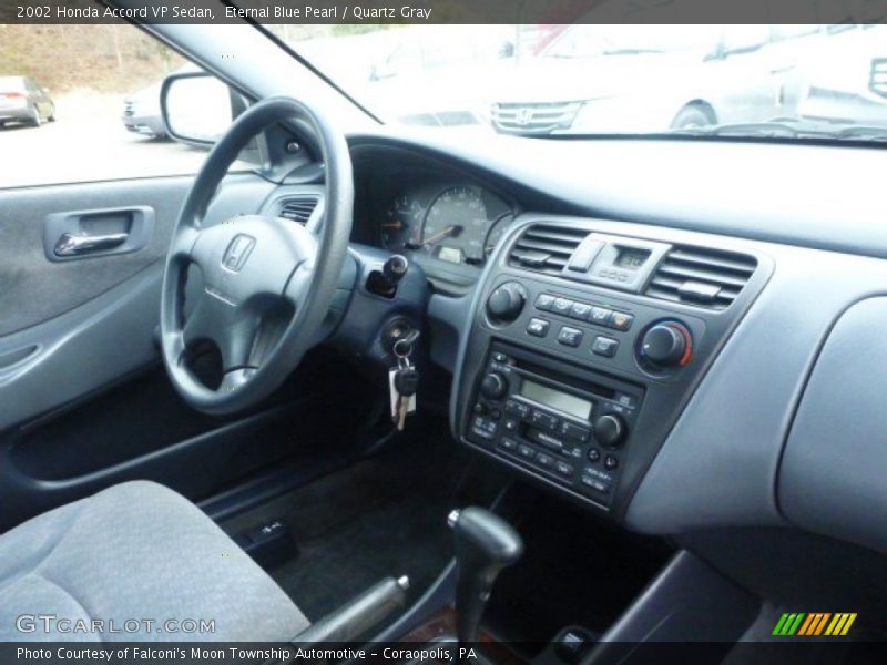 Eternal Blue Pearl / Quartz Gray 2002 Honda Accord VP Sedan