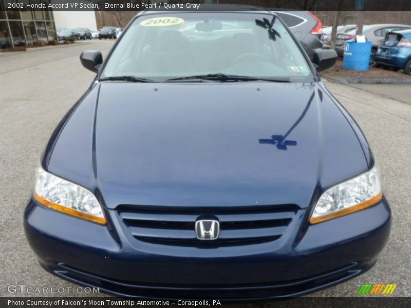 Eternal Blue Pearl / Quartz Gray 2002 Honda Accord VP Sedan
