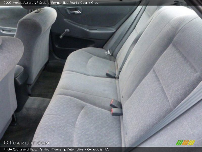 Rear Seat of 2002 Accord VP Sedan