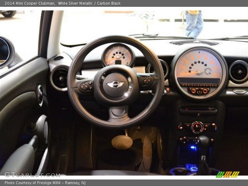 White Silver Metallic / Carbon Black 2014 Mini Cooper Clubman