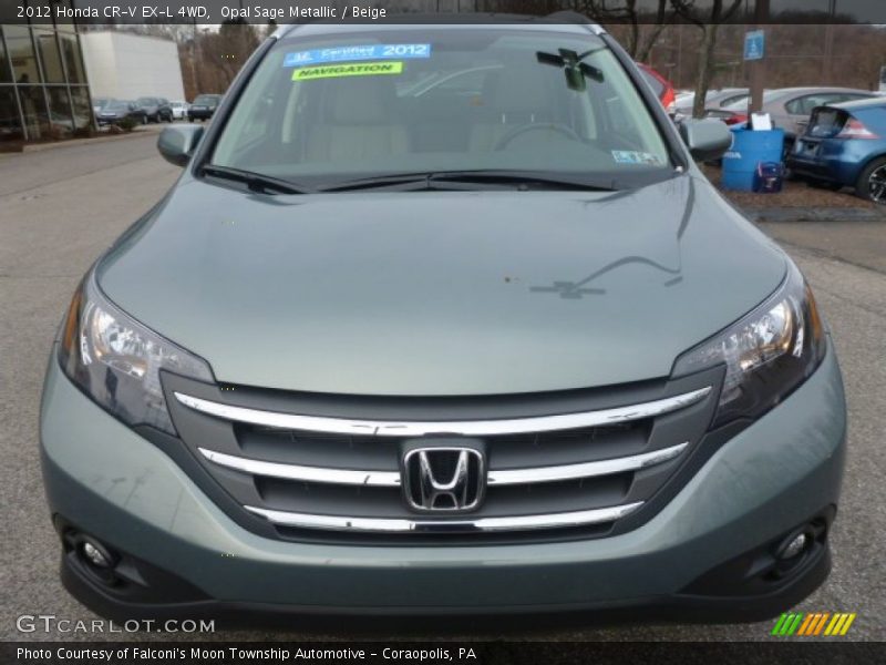 Opal Sage Metallic / Beige 2012 Honda CR-V EX-L 4WD