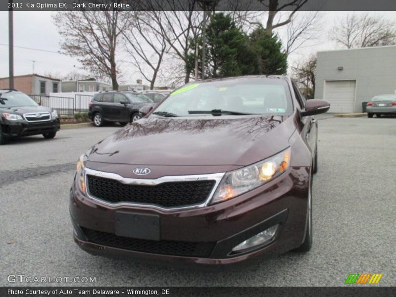 Dark Cherry / Beige 2012 Kia Optima EX