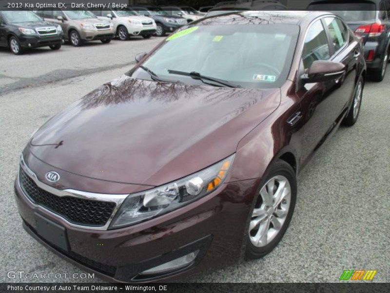 Dark Cherry / Beige 2012 Kia Optima EX