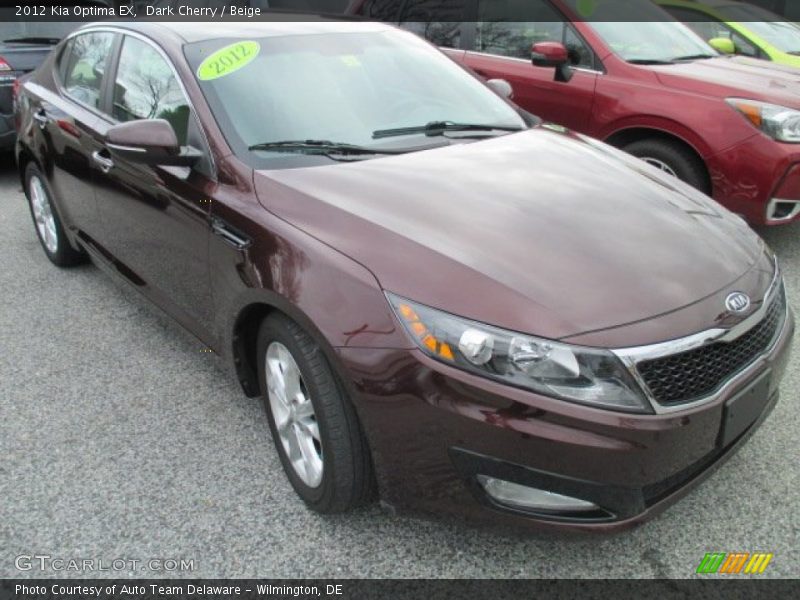 Dark Cherry / Beige 2012 Kia Optima EX