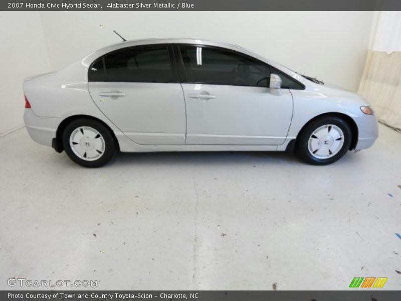 Alabaster Silver Metallic / Blue 2007 Honda Civic Hybrid Sedan