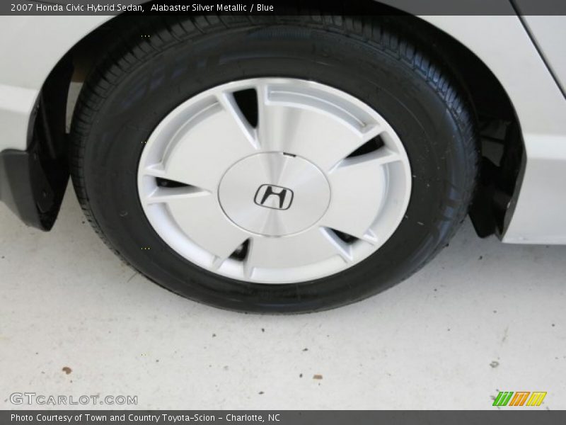 Alabaster Silver Metallic / Blue 2007 Honda Civic Hybrid Sedan