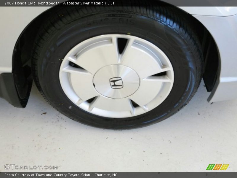 Alabaster Silver Metallic / Blue 2007 Honda Civic Hybrid Sedan
