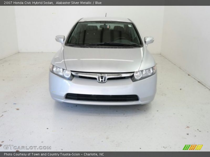 Alabaster Silver Metallic / Blue 2007 Honda Civic Hybrid Sedan