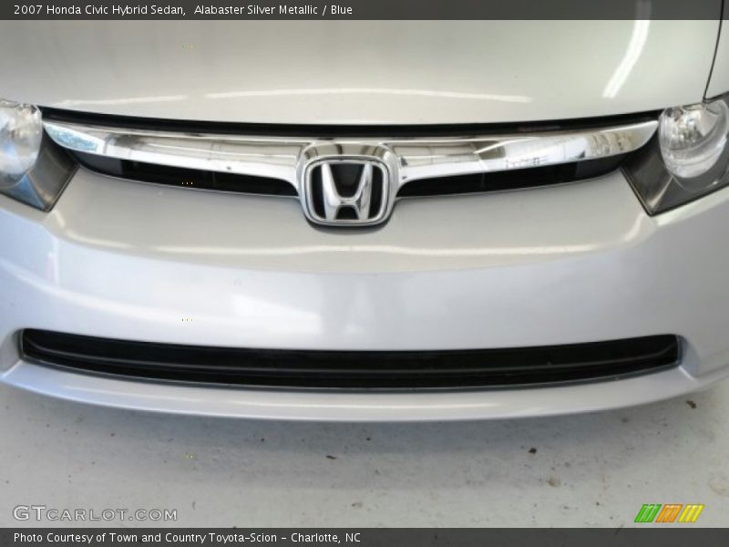 Alabaster Silver Metallic / Blue 2007 Honda Civic Hybrid Sedan