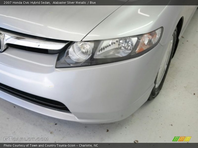 Alabaster Silver Metallic / Blue 2007 Honda Civic Hybrid Sedan