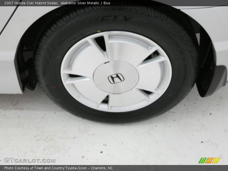 Alabaster Silver Metallic / Blue 2007 Honda Civic Hybrid Sedan