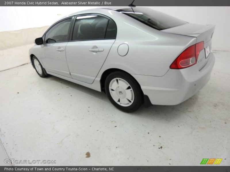 Alabaster Silver Metallic / Blue 2007 Honda Civic Hybrid Sedan