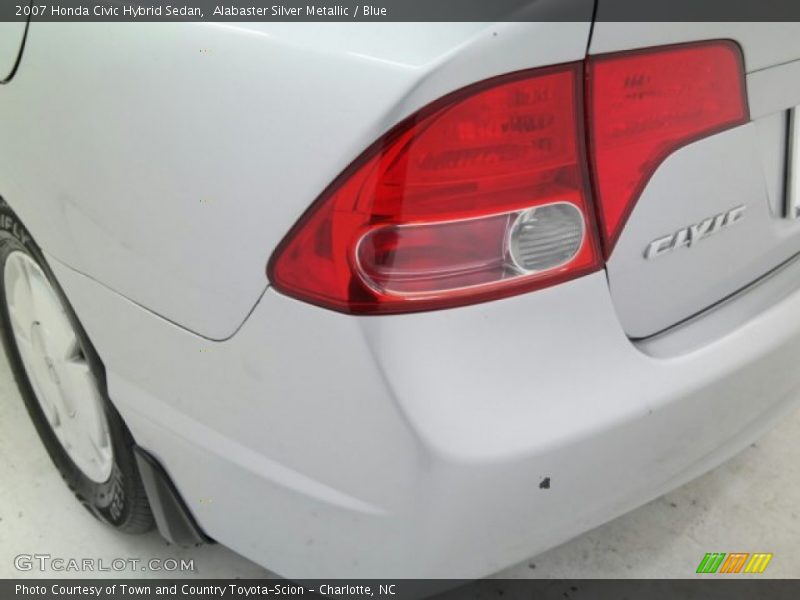 Alabaster Silver Metallic / Blue 2007 Honda Civic Hybrid Sedan