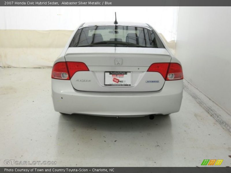 Alabaster Silver Metallic / Blue 2007 Honda Civic Hybrid Sedan