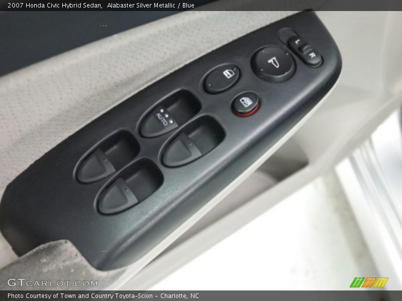 Alabaster Silver Metallic / Blue 2007 Honda Civic Hybrid Sedan