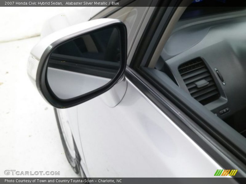 Alabaster Silver Metallic / Blue 2007 Honda Civic Hybrid Sedan