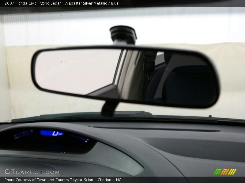 Alabaster Silver Metallic / Blue 2007 Honda Civic Hybrid Sedan