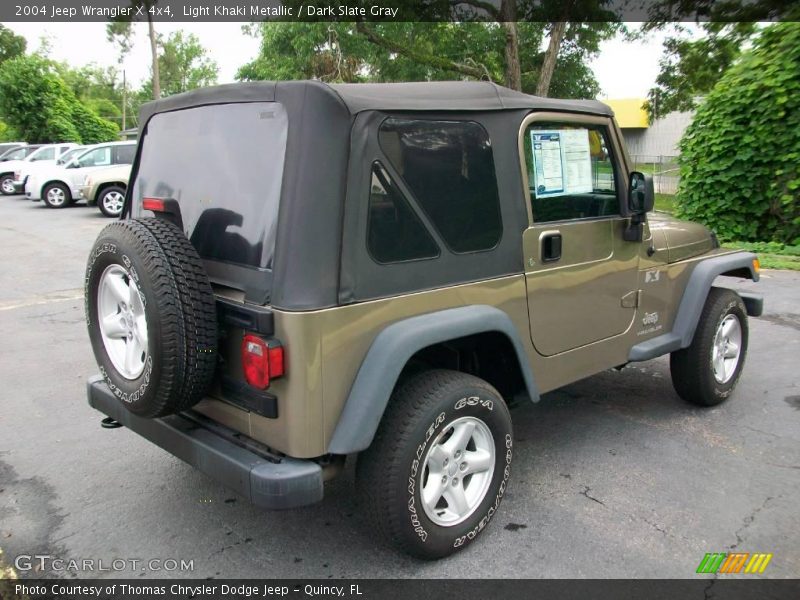 Light Khaki Metallic / Dark Slate Gray 2004 Jeep Wrangler X 4x4