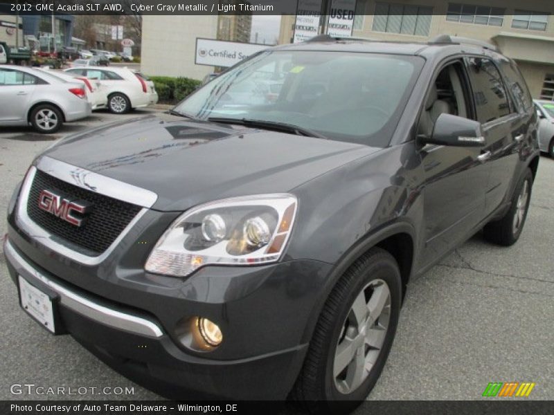 Cyber Gray Metallic / Light Titanium 2012 GMC Acadia SLT AWD