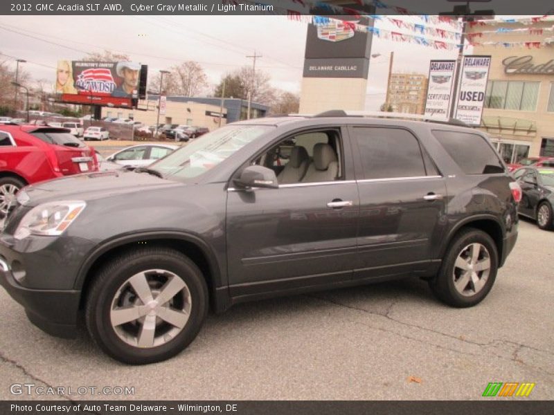 Cyber Gray Metallic / Light Titanium 2012 GMC Acadia SLT AWD
