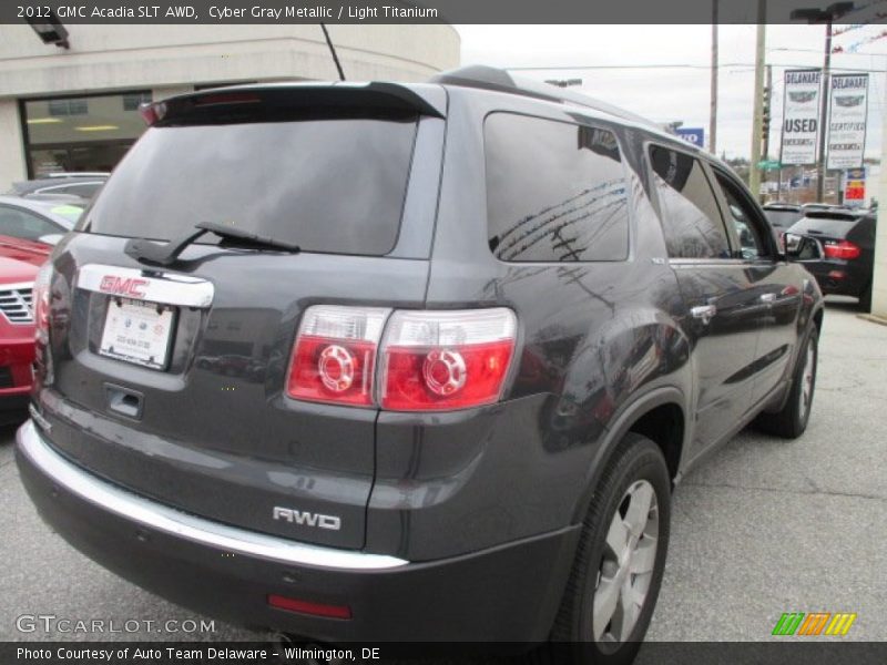 Cyber Gray Metallic / Light Titanium 2012 GMC Acadia SLT AWD