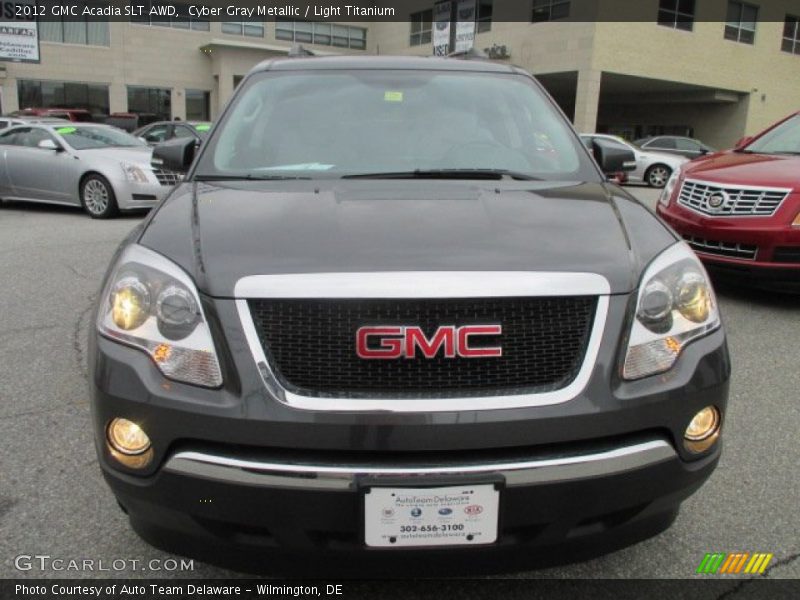 Cyber Gray Metallic / Light Titanium 2012 GMC Acadia SLT AWD