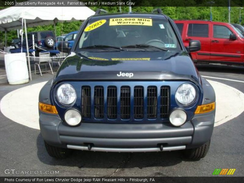 Patriot Blue Pearl / Medium Slate Gray 2005 Jeep Liberty Renegade 4x4