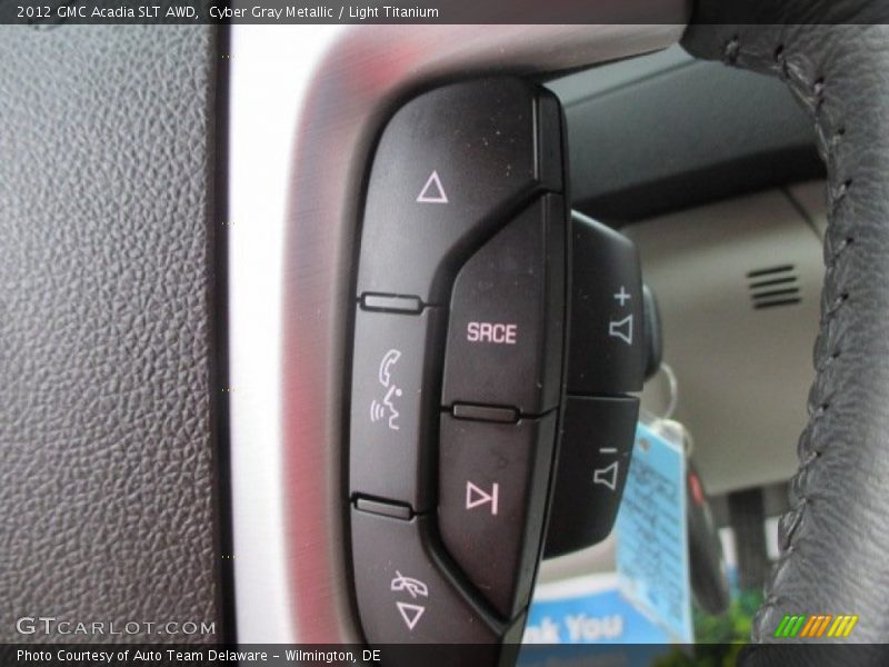 Cyber Gray Metallic / Light Titanium 2012 GMC Acadia SLT AWD