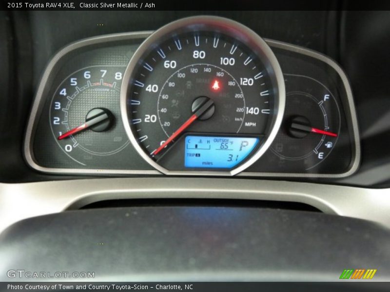 Classic Silver Metallic / Ash 2015 Toyota RAV4 XLE