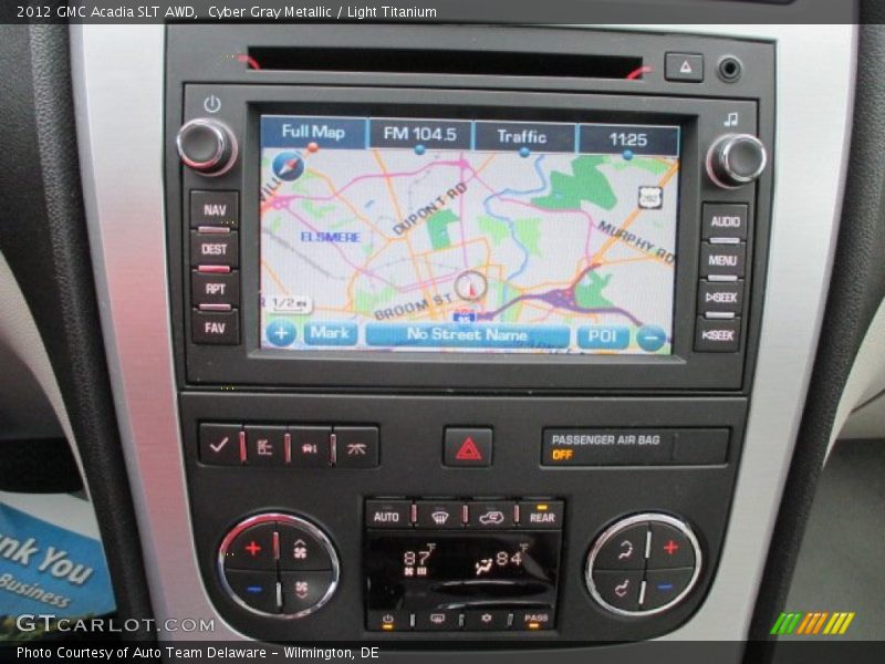 Cyber Gray Metallic / Light Titanium 2012 GMC Acadia SLT AWD