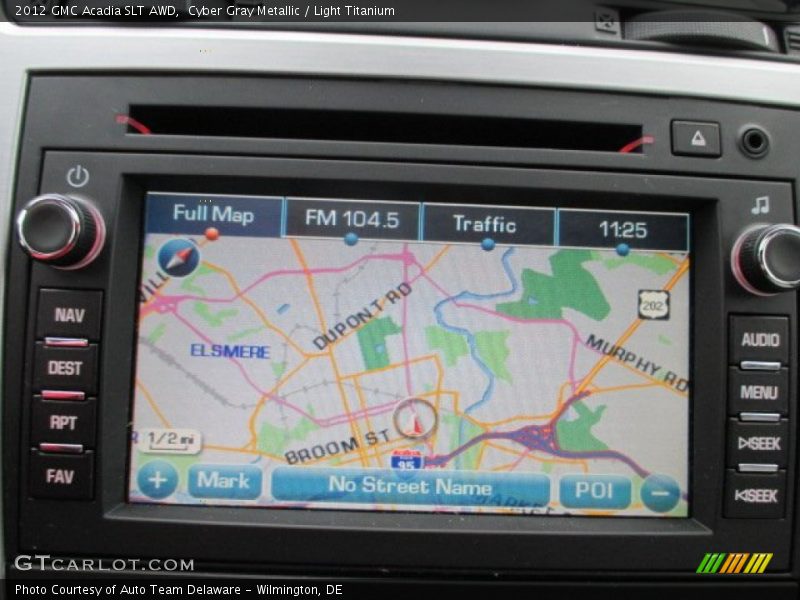 Cyber Gray Metallic / Light Titanium 2012 GMC Acadia SLT AWD