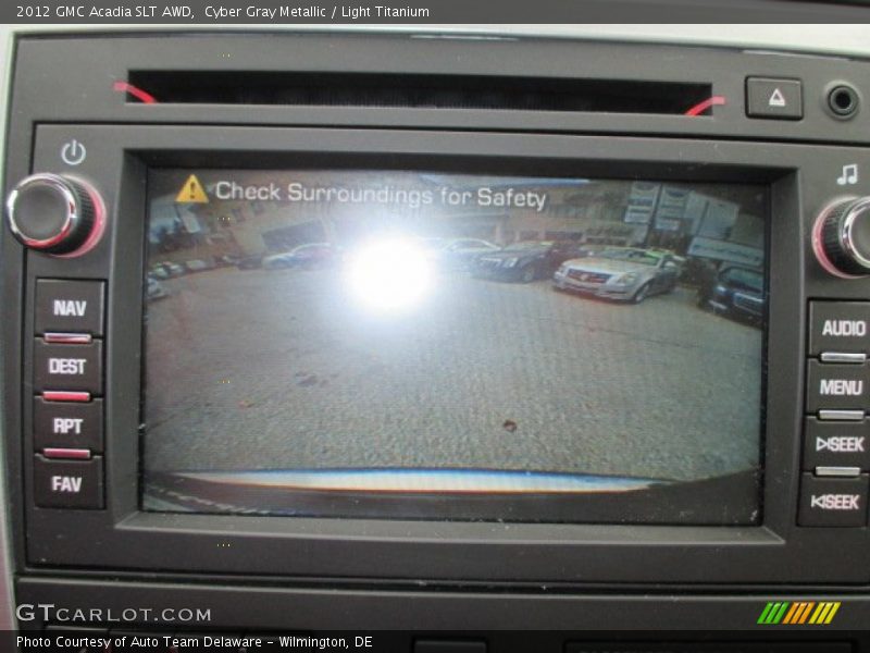 Cyber Gray Metallic / Light Titanium 2012 GMC Acadia SLT AWD