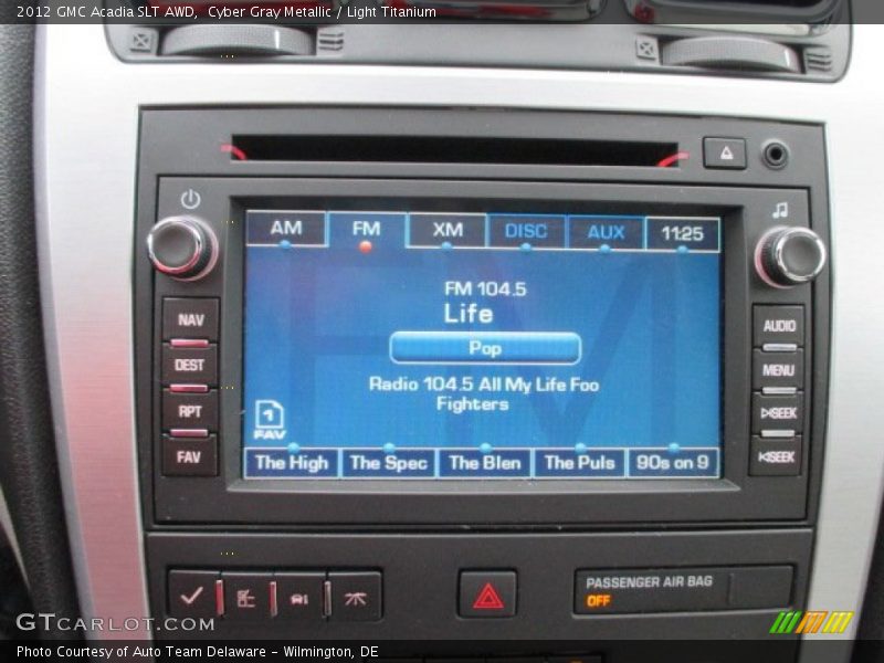 Cyber Gray Metallic / Light Titanium 2012 GMC Acadia SLT AWD