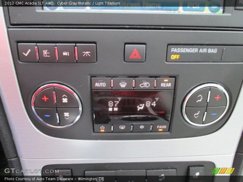 Cyber Gray Metallic / Light Titanium 2012 GMC Acadia SLT AWD
