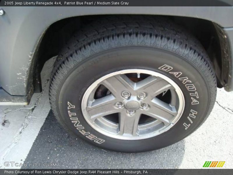Patriot Blue Pearl / Medium Slate Gray 2005 Jeep Liberty Renegade 4x4
