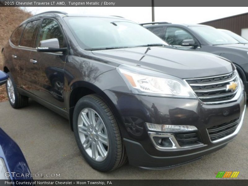 Tungsten Metallic / Ebony 2015 Chevrolet Traverse LT AWD