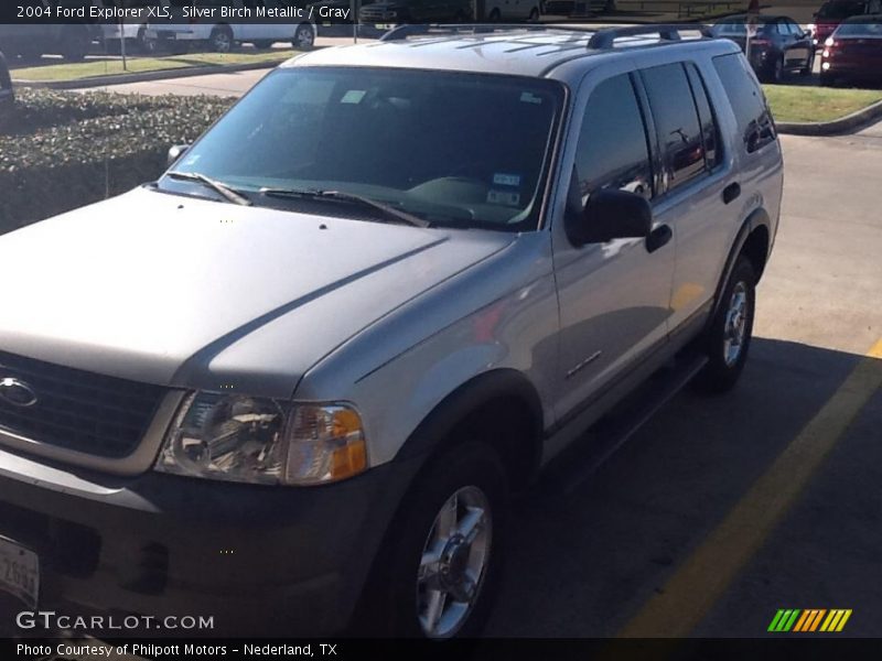 Silver Birch Metallic / Gray 2004 Ford Explorer XLS