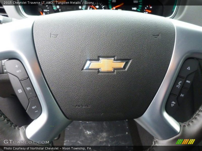 Tungsten Metallic / Ebony 2015 Chevrolet Traverse LT AWD
